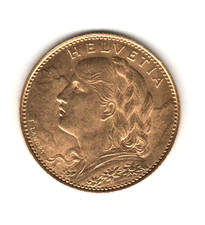 10 FRANCHI  ORO  SVIZZERA