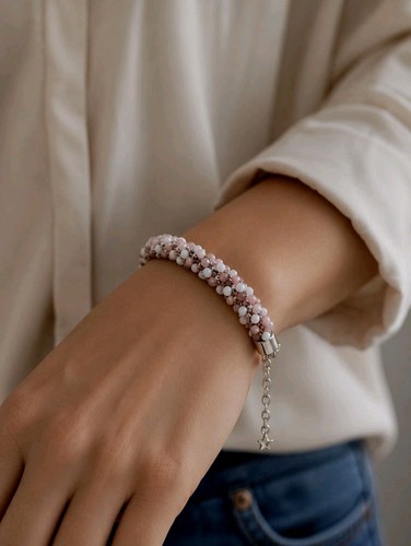 Bracciale uncinetto tubolare - bracciale,