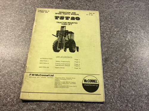 Tractor mounted fork - t, 20