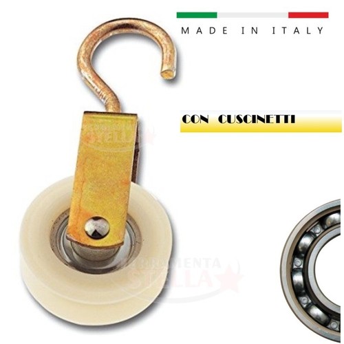 Carrucola nylon con gancio - nylon,