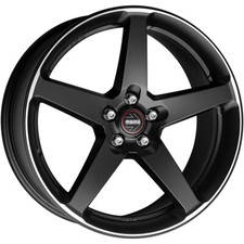 CERCHIO IN LEGA MOMO FIVE PER PEUGEOT 308 8X18 5X108 MATT BLACK POLISHED LIW
