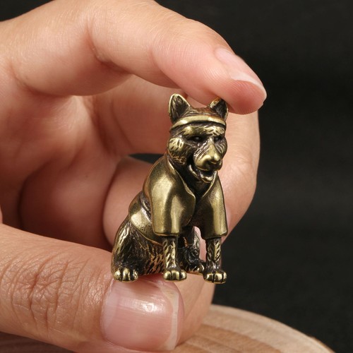 Statuina cane akita ottone - statuina,