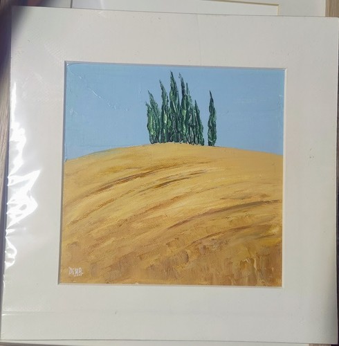 Dipinto olio tela paesaggio - su,