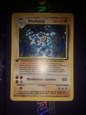 carta pokemon Machamp Prima Edizione 1 Ed ita Holo set base 8/102 italiana
