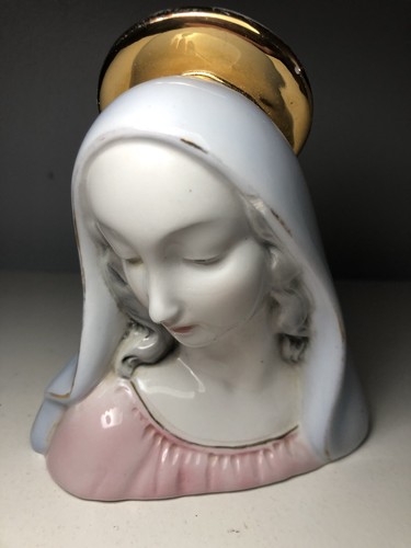 Busto madonna porcellana - busto,