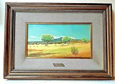PAESAGGIO CON OLIVI - OLIO SU TAVOLA - FIRMATO "E.CATARSI 1976"  - 13 X 24 CM