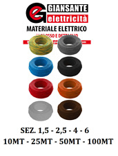 FILO UNIPOLARE CAVO CORDINA FS17 1,5 2,5 4 FILO ELETTRICO MATASSA 10-25-50-100MT