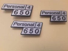 Sigle posteriori in alluminio PERSONAL 4 650 per Fiat 126 - Lotto 3 pezzi