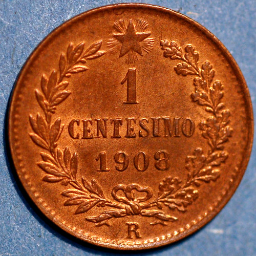 Italy centesimo 1908 vittorio - italy,