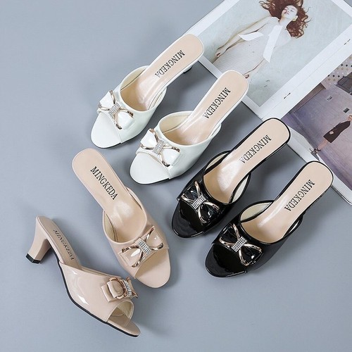 Ciabatte donna punta casual - a,