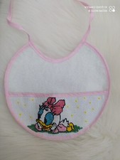 bavaglino ricamato a punto