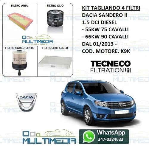 Tagliando filtri tecneco - tagliando,