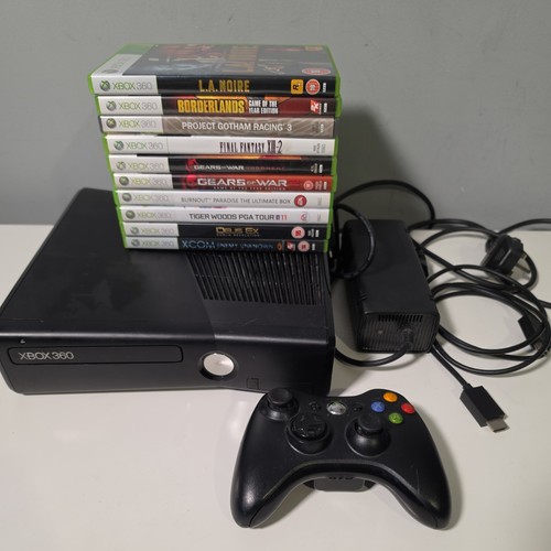 Microsoft xbox 360 - slim, nera