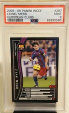 Lionel Messi 2005-06 Panini WCCF European Clubs, 287/336, PSA 9 ⚽️🔥�🇦🇷