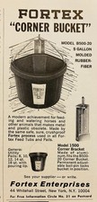 1968 d.C.(XH85)~FORTEX ENTERPRISE CO. NYC. FORTEX "SECCHIO ANGOLARE" MANGIME, IRRIGAZIONE