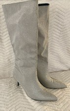 Stivali zara glitter argento - glitter,