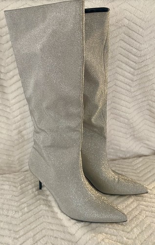 Stivali zara glitter argento - glitter,