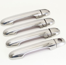 Kit maniglie porte acciaio inox mascherine cromate per Hyundai i20 i30 Elantra KIA Ceed