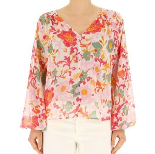 Blusa fantasia floreale emme - blusa,