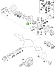 IVECO DAILY 35C/40C/50C SCATOLA DIFFERENZIALE POSTERIORE OEM 7166998