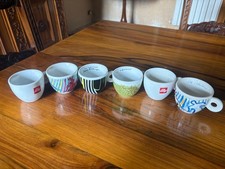 ILLY 6 TAZZINE CAFFÈ LIMITED COFFEE VINTAGE CERAMICA RARE ☆SPEDIZIONE GRATIS☆