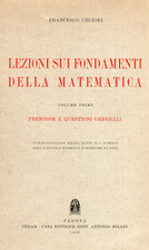 FRANCESCO CECIONI, Lezioni sui