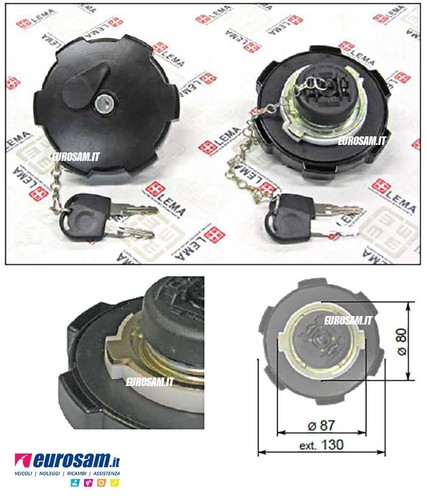 Tappo gasolio d80 con chiave - gasolio,