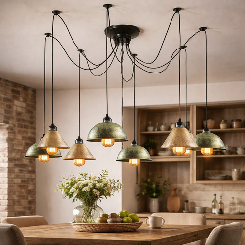 Lampada sospensione ragno 8 - a,