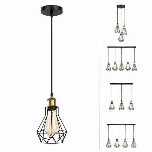Lampada sospensione vintage - a,