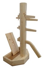 Wing Chun Wooden Dummy with Base and Chest with Lid