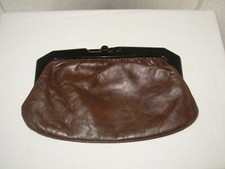 Pochette In Pelle Marrone