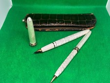 SET PENNE VINTAGE SHEAFFER LADY XV STILOGRAFICA MATITA PORTAMINE FINITURA SETA