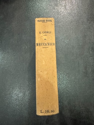 Libro antico meccanico di - meccanico,