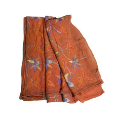 Abito arancione Saree indiano