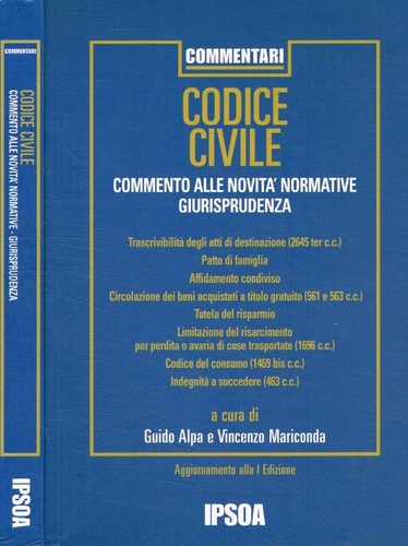 Codice civile commento alle - civile,