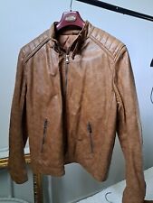 Giubbotto Giubbino  Uomo Slim Fit in  Pelle 