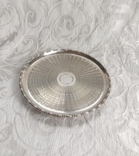 Elegante Piccolo Salver Porta Biglietti Sheffield Victorian Salver C1890