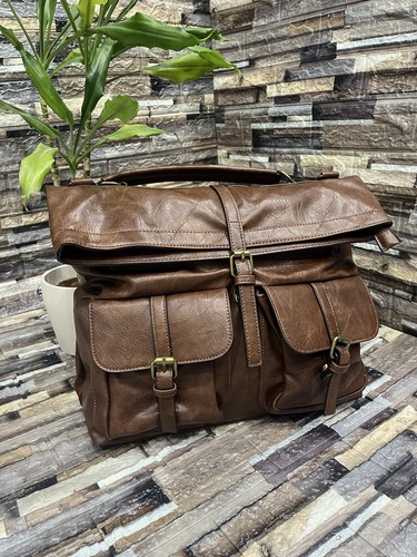 Borsa ecopelle marrone - in,