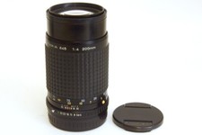 Pentax a 645 200mm F4 con Coperchi Originali in Eccellenti condizioni