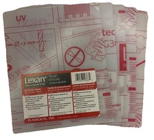 Lotto di (5) Fogli Lexan 8 in