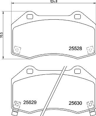 Brembo 182 kit pastiglie - 23,