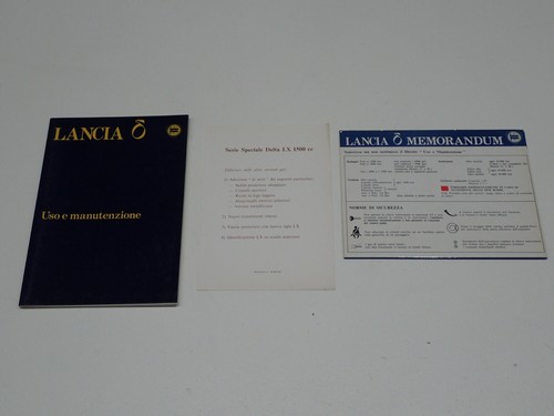 Lancia delta libretto - lancia, uso