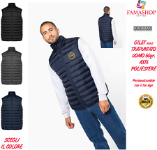 SMANICATO KARIBAN 6172 lavoro sport tempo libero con LOGO GILET trapuntato