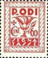 Francobollo - Egeo Rodi - Segnatasse croce di malta - 60 C - 1934 - Usato