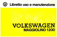 Volkswagen MAGGIOLINO 1200 BERLINA ediz. 1975  - USO E MANUTENZIONE - Driver's H