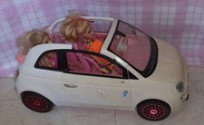 BARBIE CON FIAT 500 CINQUECENTO MATTEL DOLLS BAMBOLE MACCHINA AUTO
