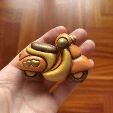 Thun Motocicletta Moto Arancione Con Cuori Oro Edizione Limitata Veicoli RARO