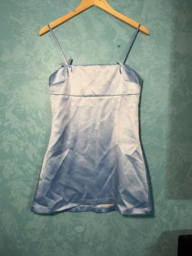 Mini abito blu chiaro - , fiocco