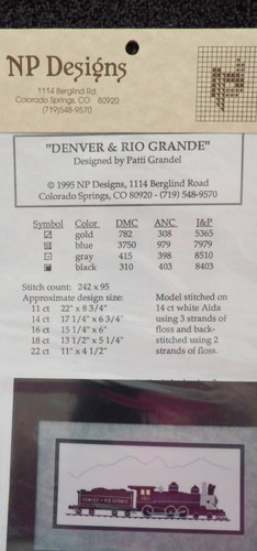 Modello punto croce denver - denver, &