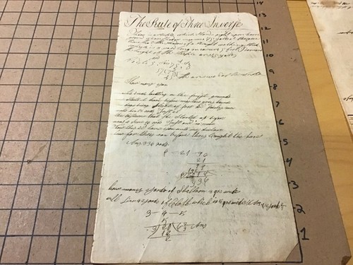 Matematica originale del 1820 - originale,